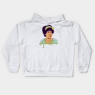 Aretha Franklin - Retro Soul Fan Design Kids Hoodie